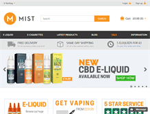 Tablet Screenshot of misteliquid.co.uk